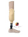 Chân giả dưới gối silicon + Bàn carbon cổ cao